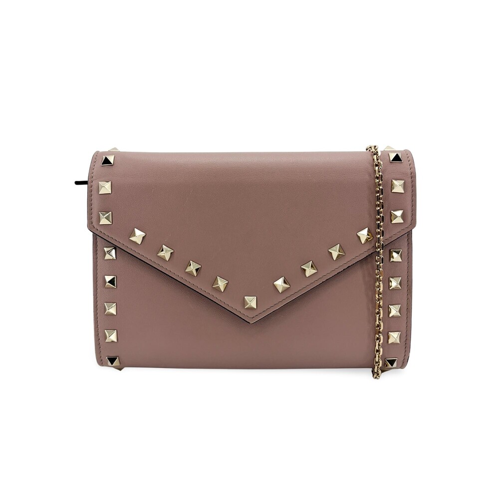Valentino Garavani Rockstud Envelope Chain Leather